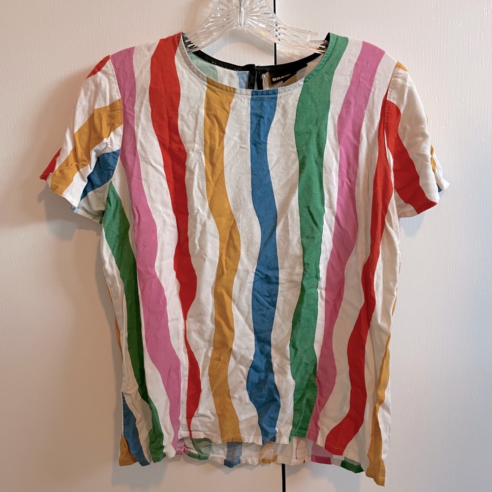 Nooworks Multicolor Striped Short Sleeve Tee